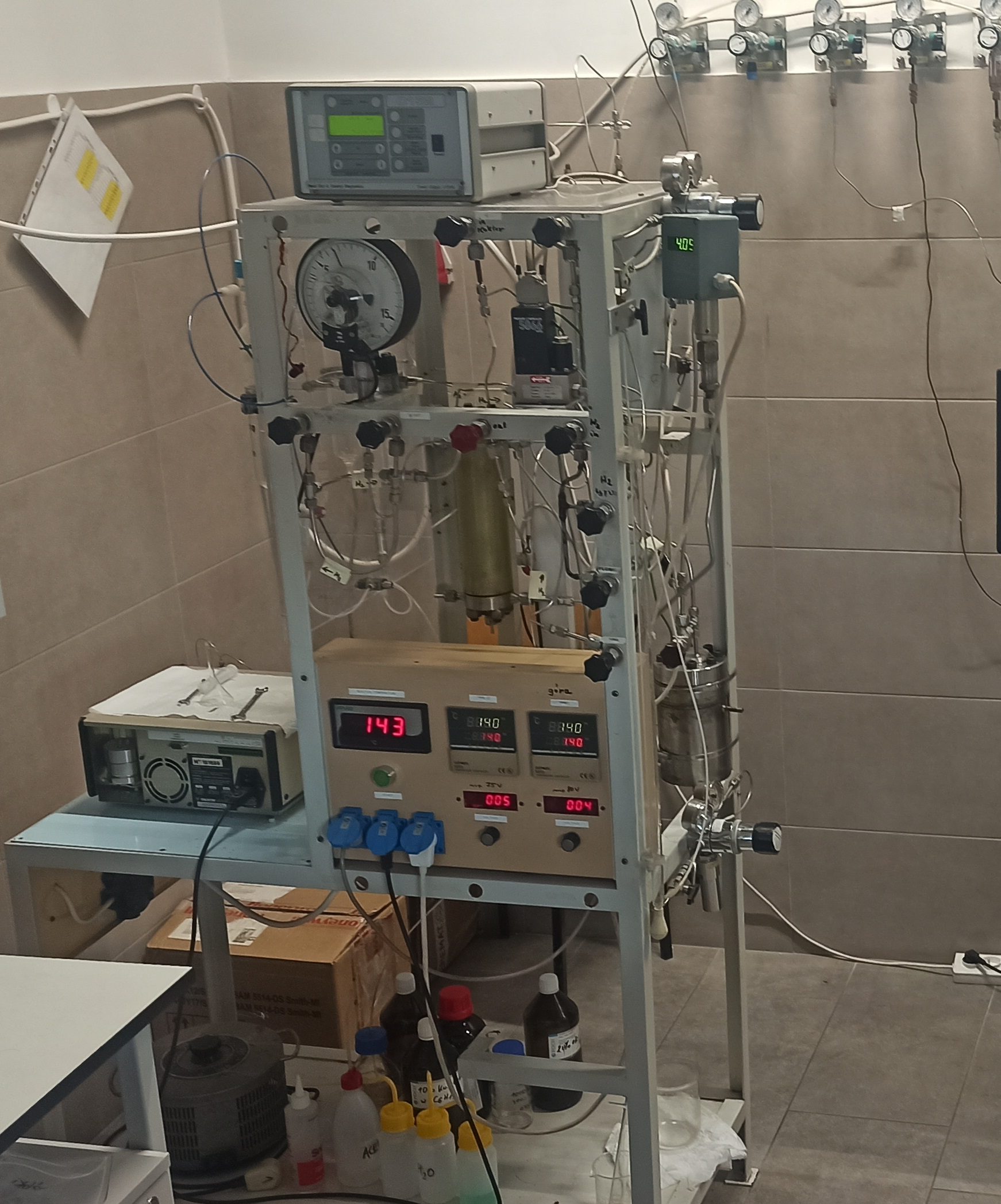 Flow system for catalytic hydrogenation research